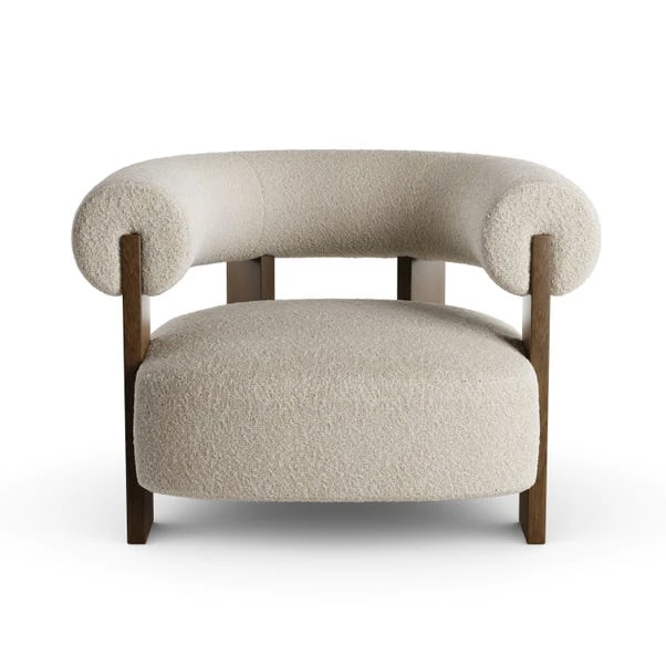 Fallon Tonal Boucle Bolster Accent Chair 10 Fallon Tonal Boucle Bolster Accent Chair - Image 8