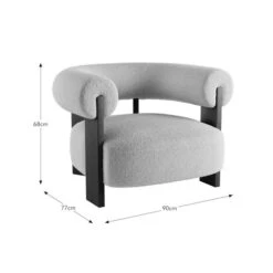 Fallon Tonal Boucle Bolster Accent Chair 19 Fallon Tonal Boucle Bolster Accent Chair -Online Furniture Store 30903541 alt09