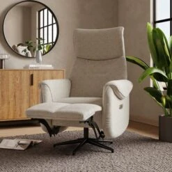 Silas Fabric Recline Swivel Chair -Online Furniture Store 30903913 alt02