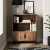 Freddie Low Bookcase, Rustic Wood Effect 1 Freddie Low Bookcase, Rustic Wood Effect -Online Furniture Store 30904866