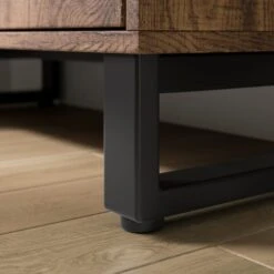 Freddie Low Bookcase, Rustic Wood Effect -Online Furniture Store 30904866 alt04