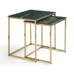 Daphne Square Nest Of 2 Tables, Real Marble -Online Furniture Store 30906191 alt04