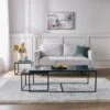 Edie Nest Of 3 Coffee Tables, Real Marble -Online Furniture Store 30906196