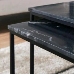 Edie Nest Of 3 Coffee Tables, Real Marble -Online Furniture Store 30906196 alt02
