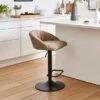 Lowen Adjustable Bar Stool, Faux Leather -Online Furniture Store 30907960