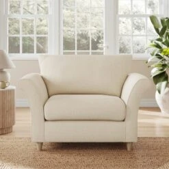 Dixie Armchair, Soft Texture Fabric -Online Furniture Store 30909166