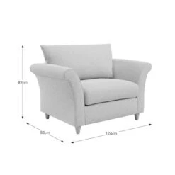 Dixie Armchair, Soft Texture Fabric -Online Furniture Store 30909256 alt09