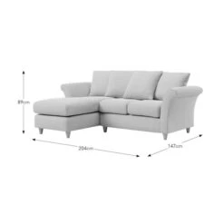 Dixie Corner Chaise Sofa, Soft Texture Fabric -Online Furniture Store 30909283 alt09