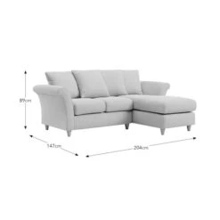 Dixie Corner Chaise Sofa, Soft Texture Fabric -Online Furniture Store 30909284 alt09