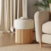 Amari Fluted Wooden Storage Footstool With Natural Flatweave Top 1 Amari Fluted Wooden Storage Footstool With Natural Flatweave Top -Online Furniture Store 30910750