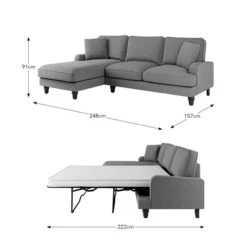 Beatrice Flatweave Corner Storage Sofa Bed -Online Furniture Store 30910984 alt09