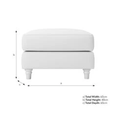 Flori Soft Chenille Footstool -Online Furniture Store 30911069 alt09