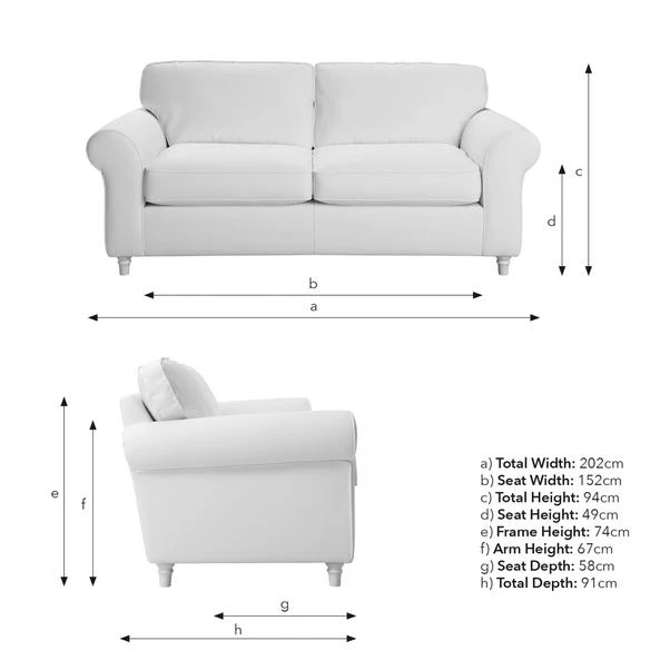 Flori Soft Chenille 3 Seater Sofa 11 Flori Soft Chenille 3 Seater Sofa - Image 9