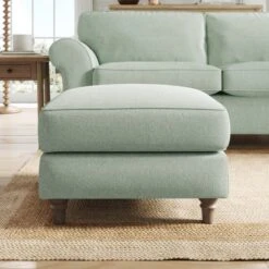 Flori Soft Chenille Footstool -Online Furniture Store 30911079 alt02