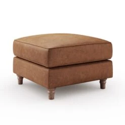 Flori Arizona Faux Leather Footstool -Online Furniture Store 30911099 alt06