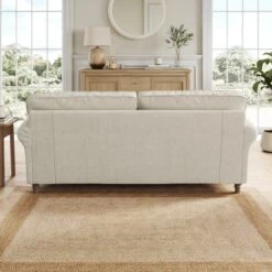 Flori Tonal Plush Chenille 3 Seater Sofa -Online Furniture Store 30911132 alt02