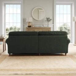 Flori Tonal Plush Chenille Corner Chaise Sofa -Online Furniture Store 30911144 alt02
