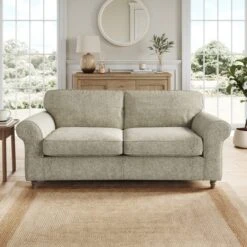 Flori Chunky Chenille 3 Seater Sofa -Online Furniture Store 30911162