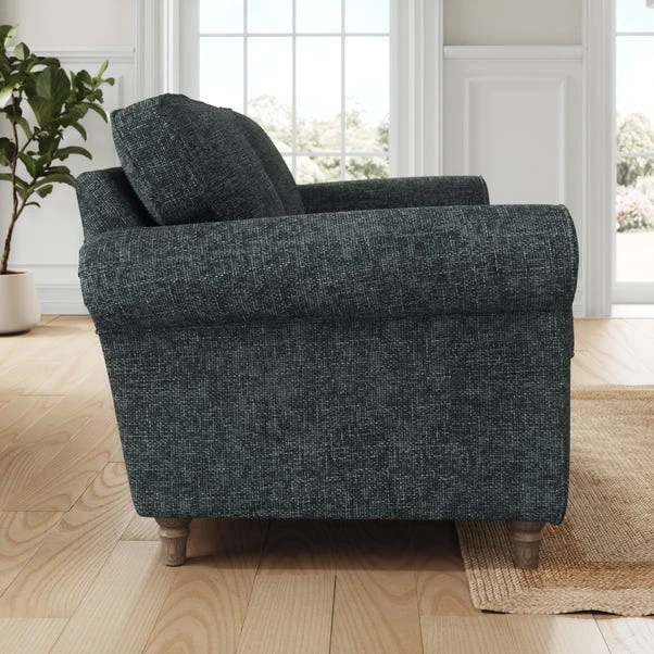 Flori Chunky Chenille 4 Seater Sofa 4 Flori Chunky Chenille 4 Seater Sofa - Image 2
