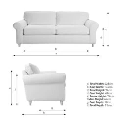 Flori Chunky Chenille 4 Seater Sofa 30 Flori Chunky Chenille 4 Seater Sofa -Online Furniture Store 30911173 alt09