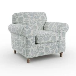Flori Woven Floral Fabric Armchair -Online Furniture Store 30911180 alt06