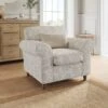 Flori Woven Floral Fabric Armchair