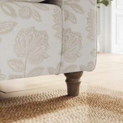 Flori Woven Floral Fabric Armchair -Online Furniture Store 30911185 alt03