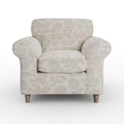 Flori Woven Floral Fabric Armchair -Online Furniture Store 30911185 alt05