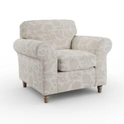 Flori Woven Floral Fabric Armchair -Online Furniture Store 30911185 alt06