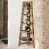 Humphrey Corner Ladder Shelf, Mango Wood Effect -Online Furniture Store 30911361