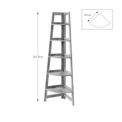 Humphrey Corner Ladder Shelf, Mango Wood Effect -Online Furniture Store 30911361 alt09