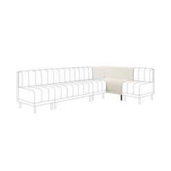 Amali Corner Dining Bench, Boucle -Online Furniture Store 30912418