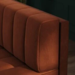 Amali Corner Dining Bench, Matte Plush Velvet -Online Furniture Store 30912432 alt02