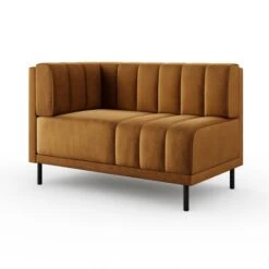 Amali Corner Dining Bench, Matte Plush Velvet -Online Furniture Store 30912433 alt05