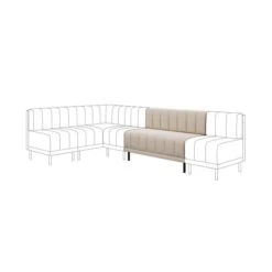 Amali Long Dining Bench, Vintage Velvet -Online Furniture Store 30912443