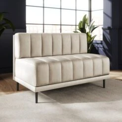 Amali Long Dining Bench, Vintage Velvet -Online Furniture Store 30912443 alt01