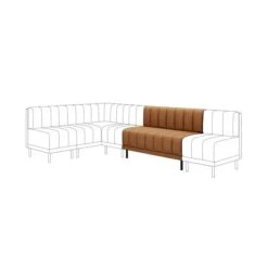 Amali Long Dining Bench, Faux Leather -Online Furniture Store 30912446