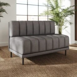 Amali Long Dining Bench, Faux Leather -Online Furniture Store 30912447 alt01