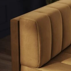 Amali Long Dining Bench, Matte Plush Velvet -Online Furniture Store 30912452 alt02