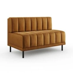 Amali Long Dining Bench, Matte Plush Velvet -Online Furniture Store 30912452 alt05