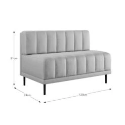 Amali Long Dining Bench, Matte Plush Velvet -Online Furniture Store 30912453 alt09