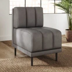 Amali Small Dining Bench, Faux Leather -Online Furniture Store 30912466 alt01