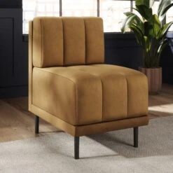 Amali Small Dining Bench, Matte Plush Velvet -Online Furniture Store 30912471 alt02