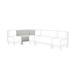 Mae Corner Dining Bench, Textured Weave -Online Furniture Store 30912478