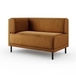 Mae Corner Dining Bench, Matte Plush Velvet 34 Mae Corner Dining Bench, Matte Plush Velvet -Online Furniture Store 30912509 alt05