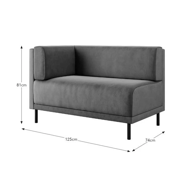 Mae Corner Dining Bench, Matte Plush Velvet 16 Mae Corner Dining Bench, Matte Plush Velvet - Image 14