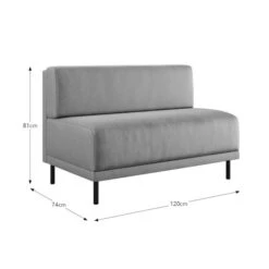 Mae Long Dining Bench, Vintage Velvet -Online Furniture Store 30912520 alt09