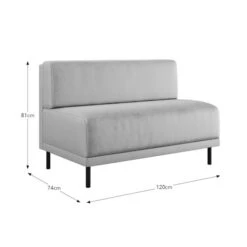 Mae Long Dining Bench, Vintage Velvet -Online Furniture Store 30912521 alt09