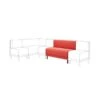 Mae Long Dining Bench, Matte Plush Velvet -Online Furniture Store 30912529