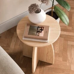 Effy Side Table, Natural Wood Effect -Online Furniture Store 30912616 alt03